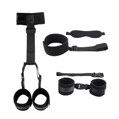 Couples BDSM Restraints Set – Collar, Handcuffs & Blindfold